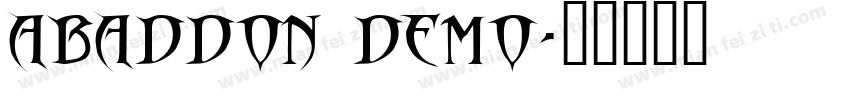 Abaddon Demo字体转换